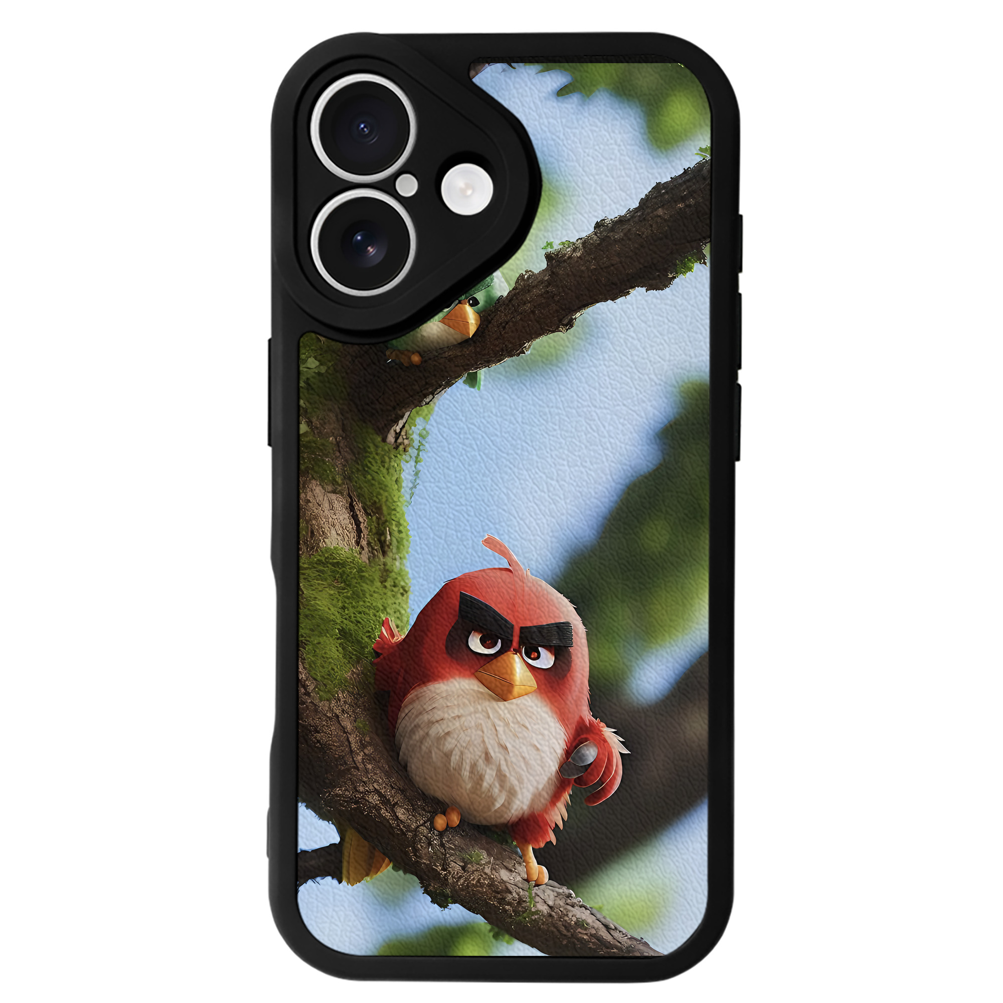 （画像用） Angry Birds アングリーバード 【iPhone 16シリーズ対応】シリコンスマホケース（レザー調） 材質：シリコン